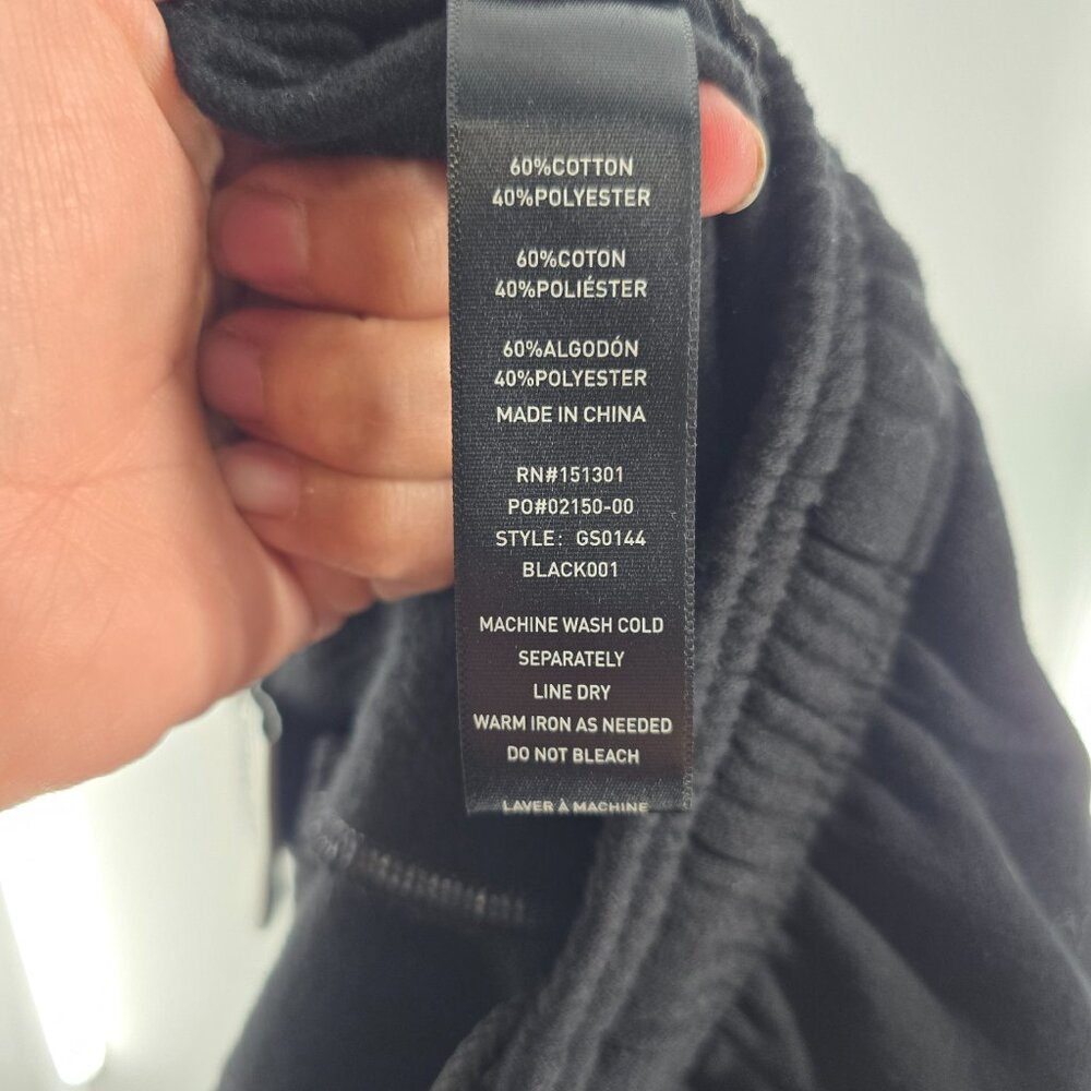 NWT Good American Mesh Sweatpants Core‎ Pant Black Size XL - Picture 6 of 10